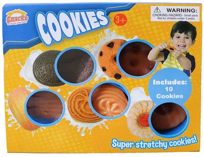 Jucarie elastica Stretcheez Burger, Cookies