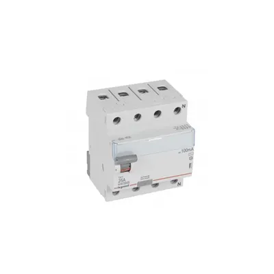 Intrerupator diferential - 4P 400 V~ - 100 mA - 25 A - tip AC