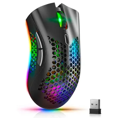 Mouse gaming wireless Timebox, ultrausor 95g, FastCharge, USB, 4 GHz, Negru - Default Title