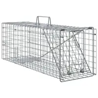 vidaXL Capcană pentru animale Antracit 61 x 20 x 21,5 cm Oțel