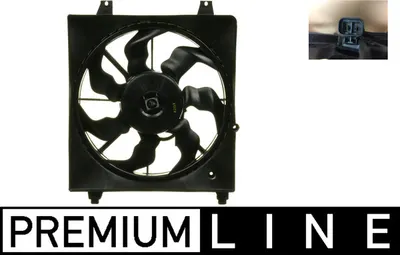 Ventilator radiator (cu carcasa) potrivit HYUNDAI SANTA FE II, SANTA FE II SUV 2.2D 2.7 11.05-12.12