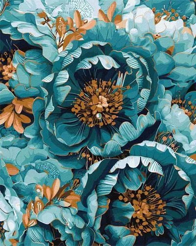 Set pentru pictură după numere Ideyka - Armonie colorată, 40 x 50 cm