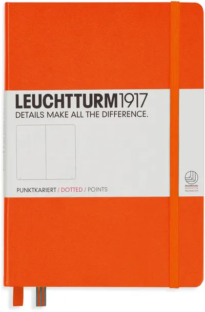 Agenda Leuchtturm1917 - A5, pagini punctate, Orange
