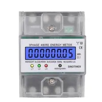 Contor trifazic de energie electrica 3x230/400V AC 50Hz 3x5(80)A ecran digital LED iluminat DDS024T