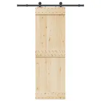 Gossi set feronerie pentru usi glisante, negru, 152,5 cm, otel