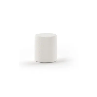 Puf de copii alb cu tapițerie din stofă bouclé MOON – Vipack