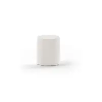 Puf de copii alb cu tapițerie din stofă bouclé MOON – Vipack