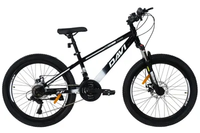 Bicicleta mtb 9-12 ani, 24 inch, solidă cadru 11", amortizare, Davi Terrano