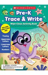Pre-K Trace & Write Wipe-Clean Activity Book