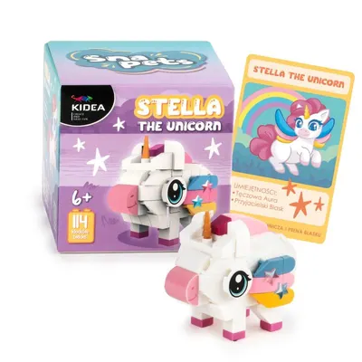 Figurină de asamblat Kidea Snapets - Stella Unicornul