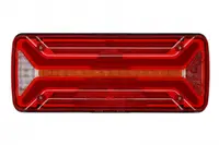 Stop spate dreapta ECOLED II (LED, 10 30V, cu intermitent, cu far de ceata, marsarier, cu stop, lumina de parcare, reflector triunghiular, indicator dinamic, conector: AMP 7PIN Bayonet)