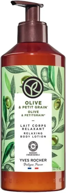 Yves Rocher Bain Nature Lapte de corp, măsline și petigrain, 390 ml