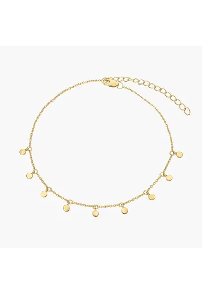 Bratara de picior din argint Golden Allegra