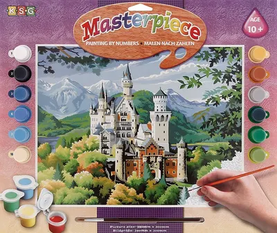 Set creativ de desen KSG Crafts - Capodopera, Castelul Neuschwanstein
