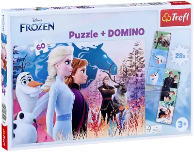 Puzzle Trefl din 60 de piese - Regatul de gheață