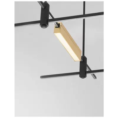 Sistem iluminat pe sina DECORATIVE MAGNETIC Satin Brass Aluminiu LED 10 Wat DC24V 430Lm 3000K IP20