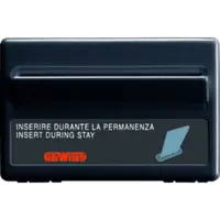 Economizor Hotel - Unipolar No - 10a - Badge 54mm - Backlit 230v - 3 Modules - System Black