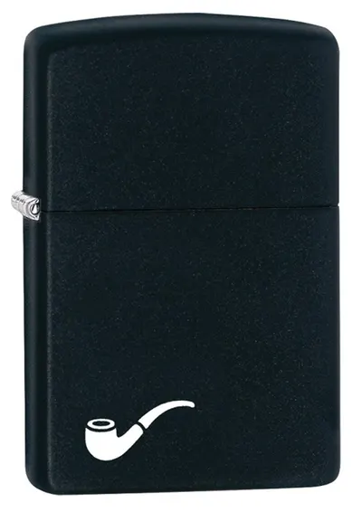 Bricheta Zippo - Pipa, neagra, mata