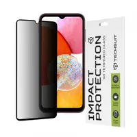 Folie de protectie Ecran Privacy Techsuit pentru Samsung Galaxy A14 A145 / A14 5G A146, Sticla Securizata, Full Glue, 111D