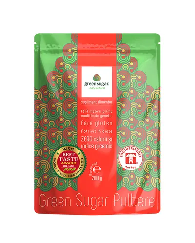 Green Sugar pulbere, 2kg, Laboratoarele Remedia