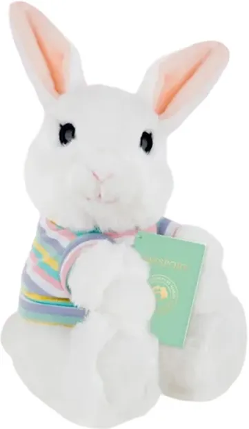 Jucărie de pluș Studio Pets - Iepuraș cu bluză colorată Bunbun, 16 cm