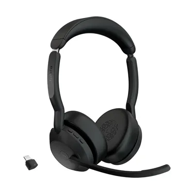 Căști wireless cu microfon Jabra - Evolve2 55, ANC, MS, negru