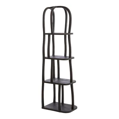 Etajeră în culoare naturală închisă din lemn de mango 53x175x40 cm Lowe – Light & Living
