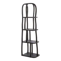 Etajeră în culoare naturală închisă din lemn de mango 53x175x40 cm Lowe – Light & Living