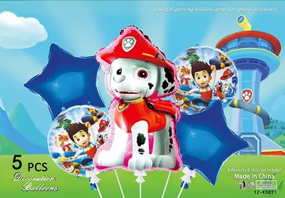 Set 5 Baloane Folie – Paw Patrol Marshall,En-gros