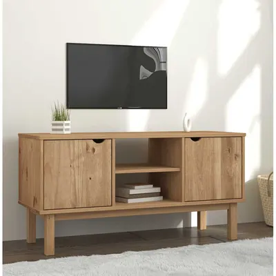 vidaXL Dulap TV "OTTA", 113,5x43x57 cm, lemn masiv de pin