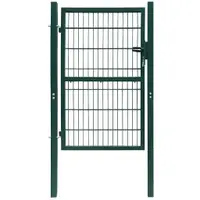 vidaXL Poartă de gard 2D (simplă) verde 100x180 cm