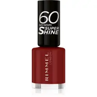 Rimmel 60 Seconds Super Shine lac de unghii culoare 320 Rapid Ruby 8 ml