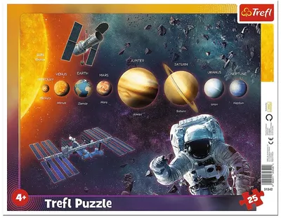 Puzzle pentru copii Trefl din 25 de piese - Sistemul solar