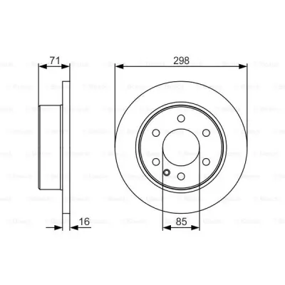 Disc frana BOSCH 0 986 479 S05