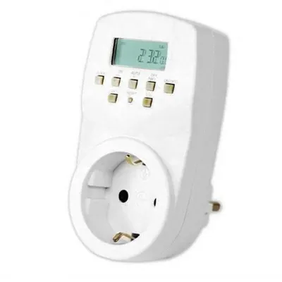 Priza programabila cu afisaj digital, 8 butoane PUSH, putere 1800W, Arcas