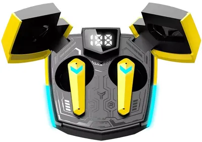 Căști wireless Canyon - DoubleBee GTWS-2, TWS, galben/negru