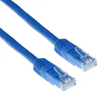 Cablu de rețea ACT - IB8600, RJ45/RJ45, 0.5m, albastru
