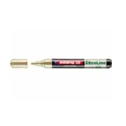 Marker cu vopsea pe baza de apa Edding Ecoline 50, corp din plastic reciclat, varf rotund, 2-3 mm, auriu