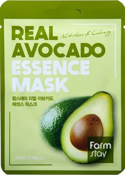 FarmStay Real Essence Mască de față folie Avocado, 23 ml
