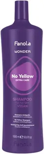 Fanola Wonder No Yellow Șampon pentru păr blond și decolorat, 1000 ml