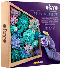 Set creativ cu plastilină Okto - Decorare cu suculente, tandrețe