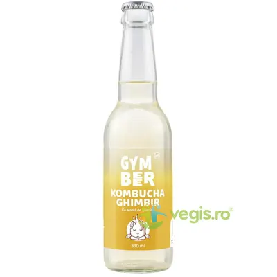 Kombucha cu Aroma de Ghimbir fara Zahar Adaugat 330ml