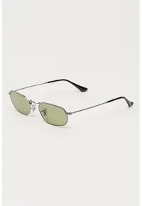 Ochelari de soare unisex cu logo discret - Argintiu