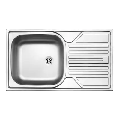 Chiuveta bucatarie inox cu picurator crom satin Deante Legato