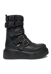 Ghete dama 304437304 - Piele ecologica - Negru - Negru