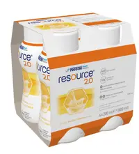 Resource 2.0 cu aroma de vanilie, 4 x 200ml, Nestle