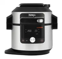 Multicooker Ninja - Foodi 14 in 1 SmartLid, 1760W, 14 programe, argintiu