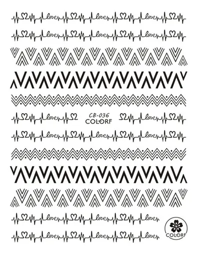 Sticker Unghii Black - CB036