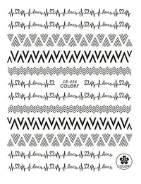 Sticker Unghii Black - CB036