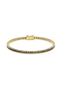 Bratara Tennis Gold Din Argint Briliant
